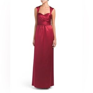 Amsale Charmeuse Long Elegant Dress